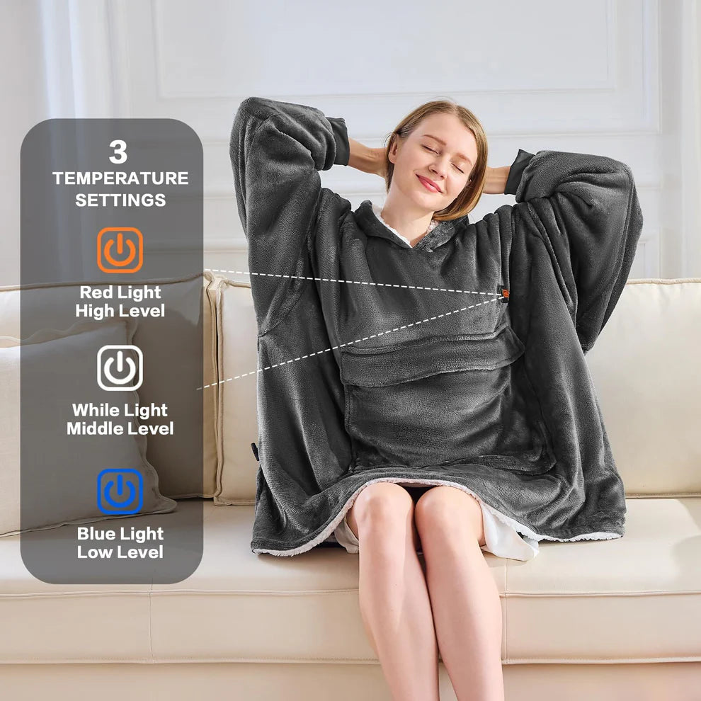 VibeOn™ Heated Hoodie Blanket