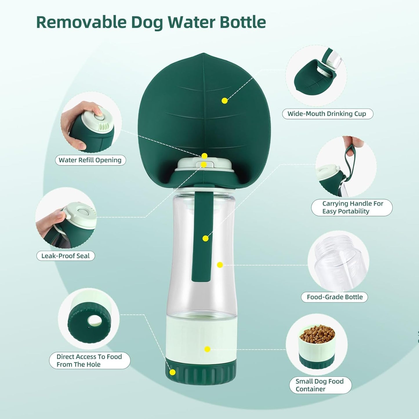 2 in 1 Dog Water and Snack Dispenser