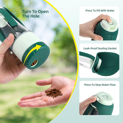 2 in 1 Dog Water and Snack Dispenser