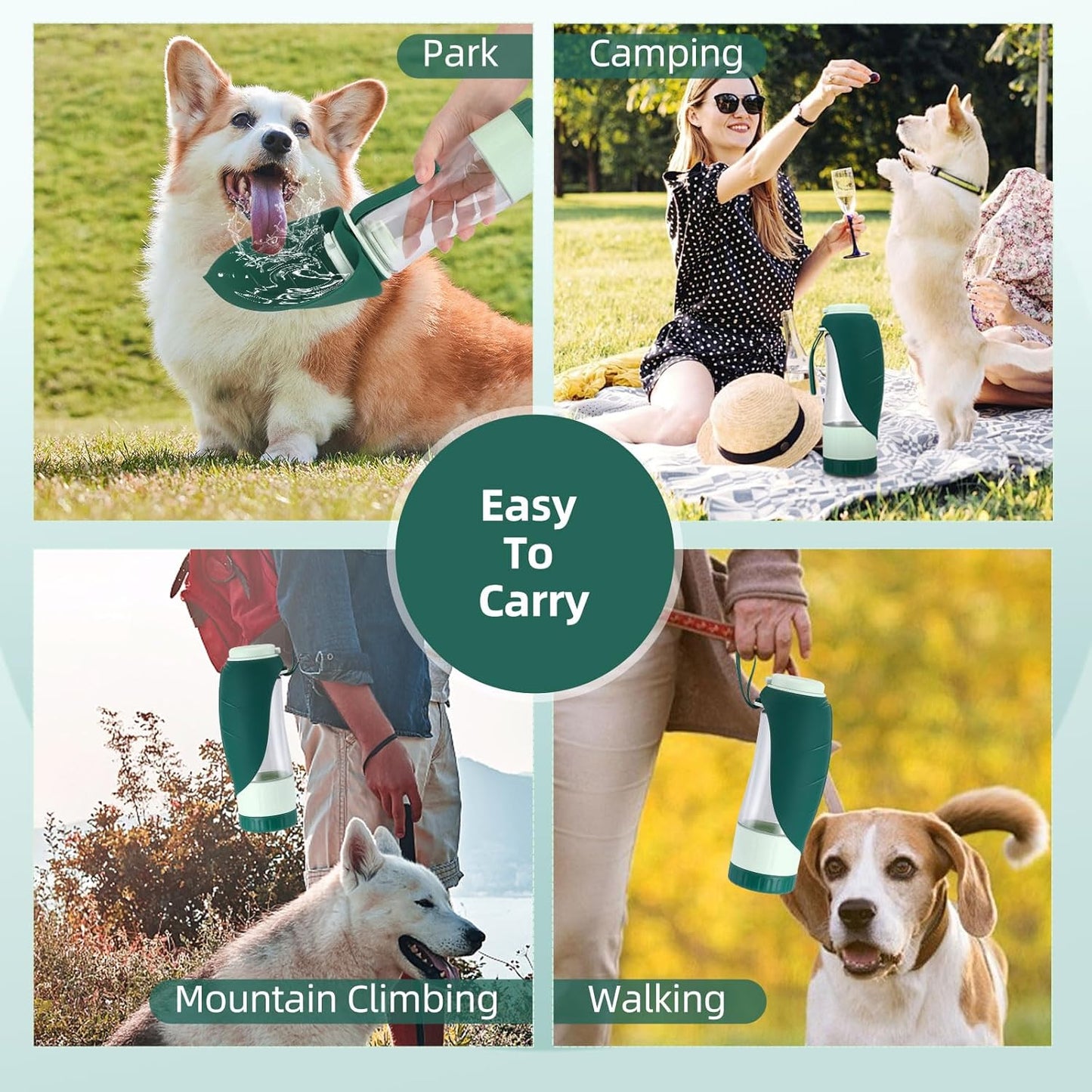 2 in 1 Dog Water and Snack Dispenser
