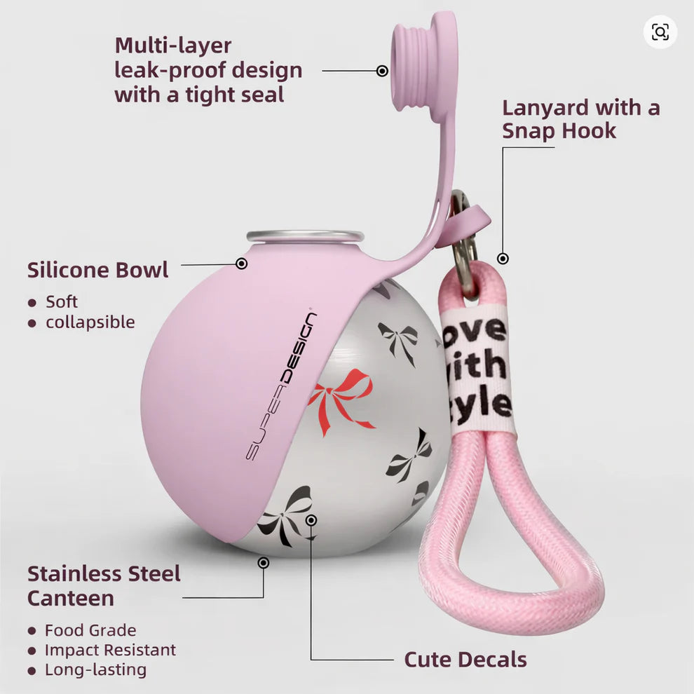 Portable Dog Bowl and Bottle