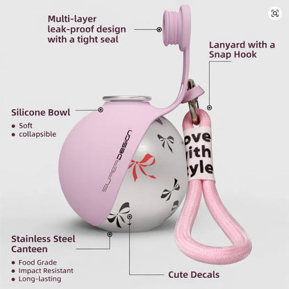 Portable Dog Bowl and Bottle