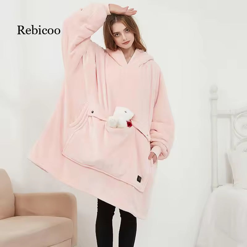 VibeOn™ Heated Hoodie Blanket